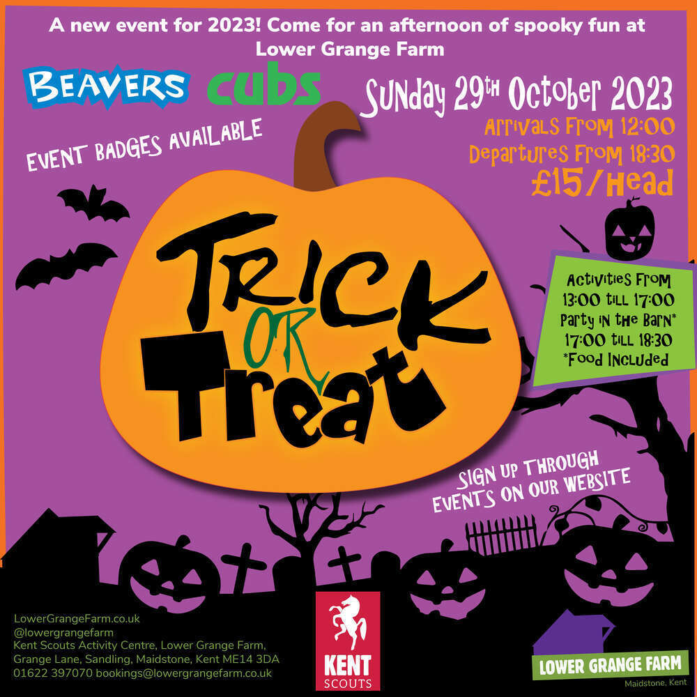 Trick or Treat - A Beaver and Cub Scouts Event